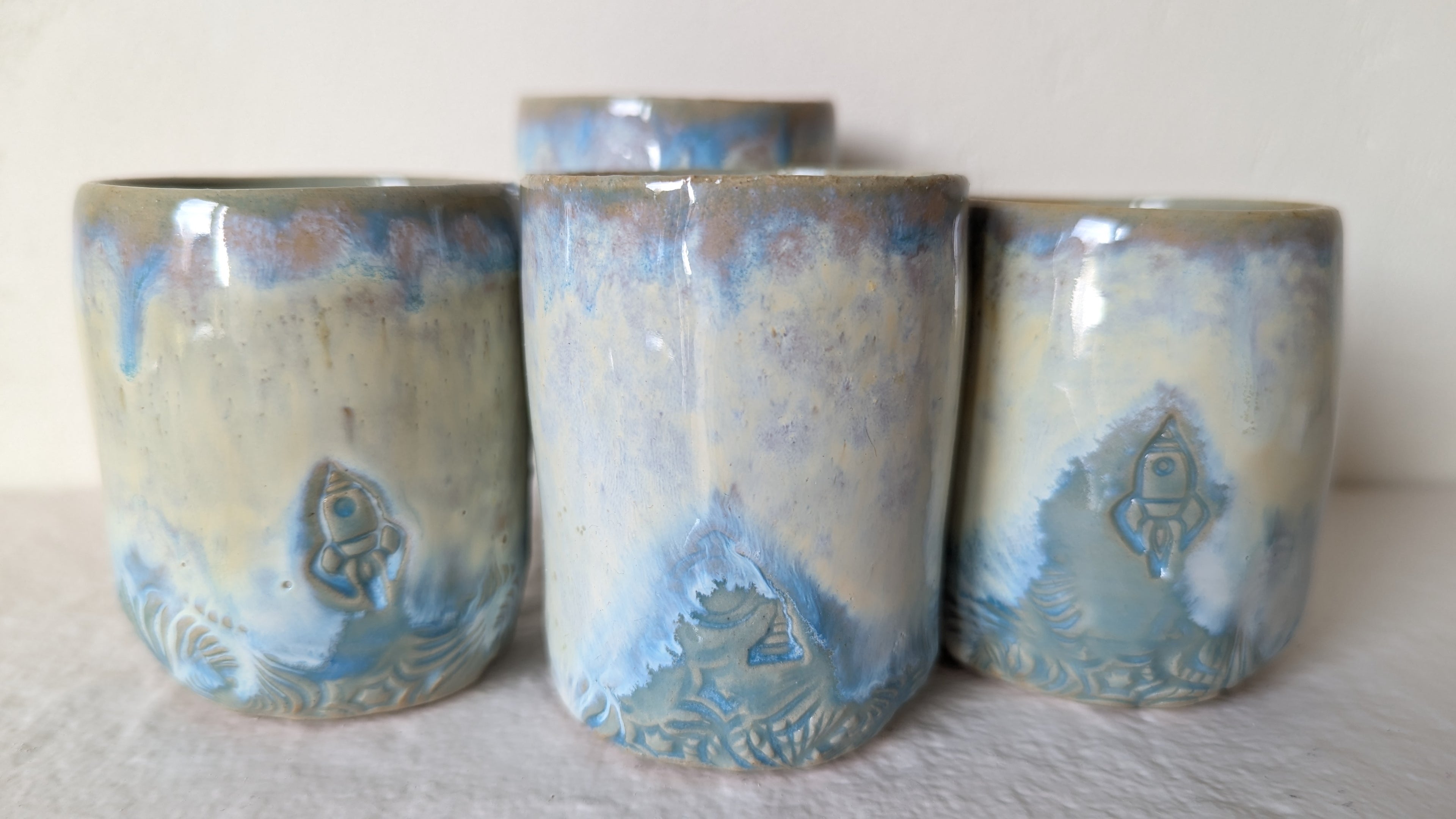 Set 4 tasses Space Aurora