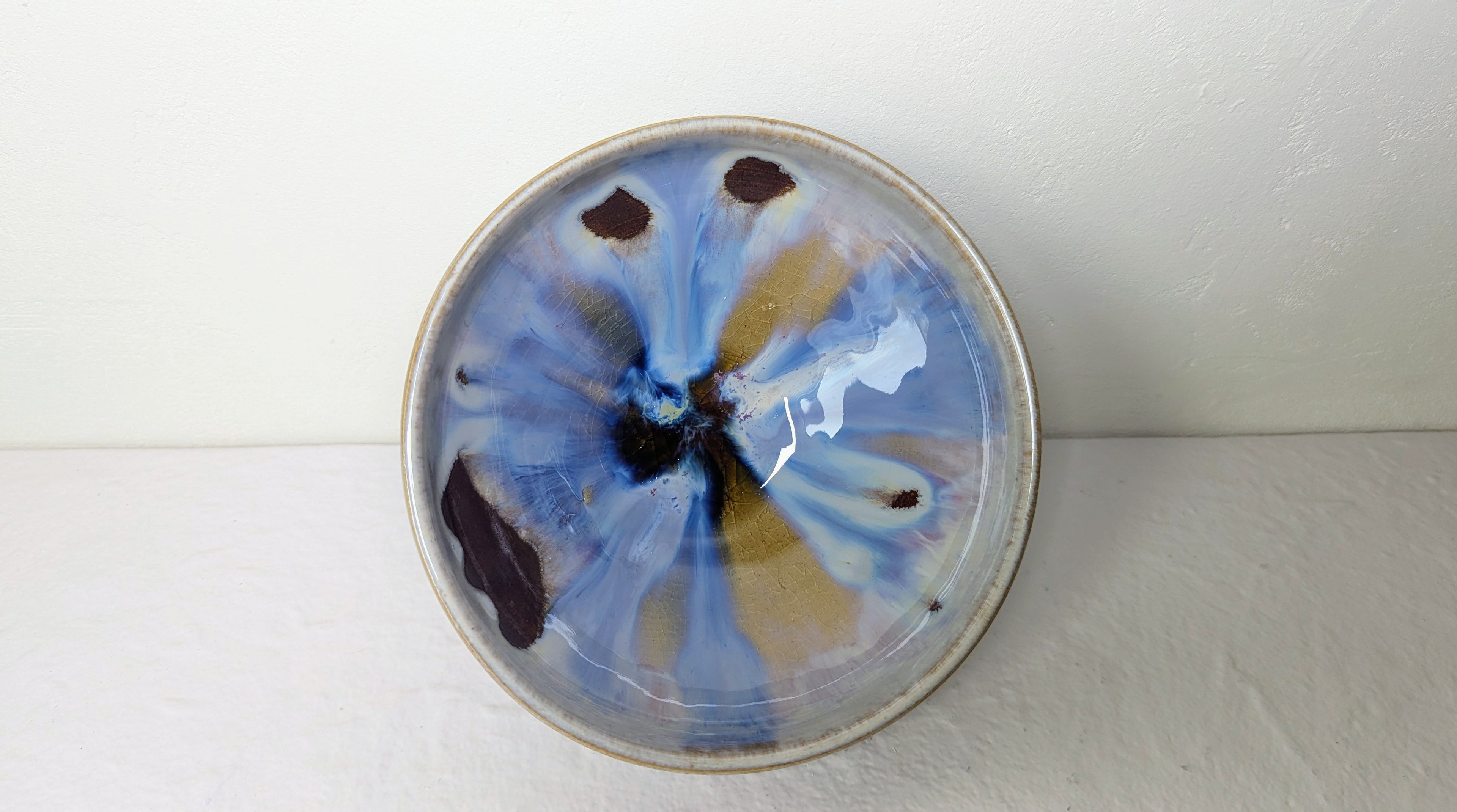 Grande coupelle Vagues ambrées