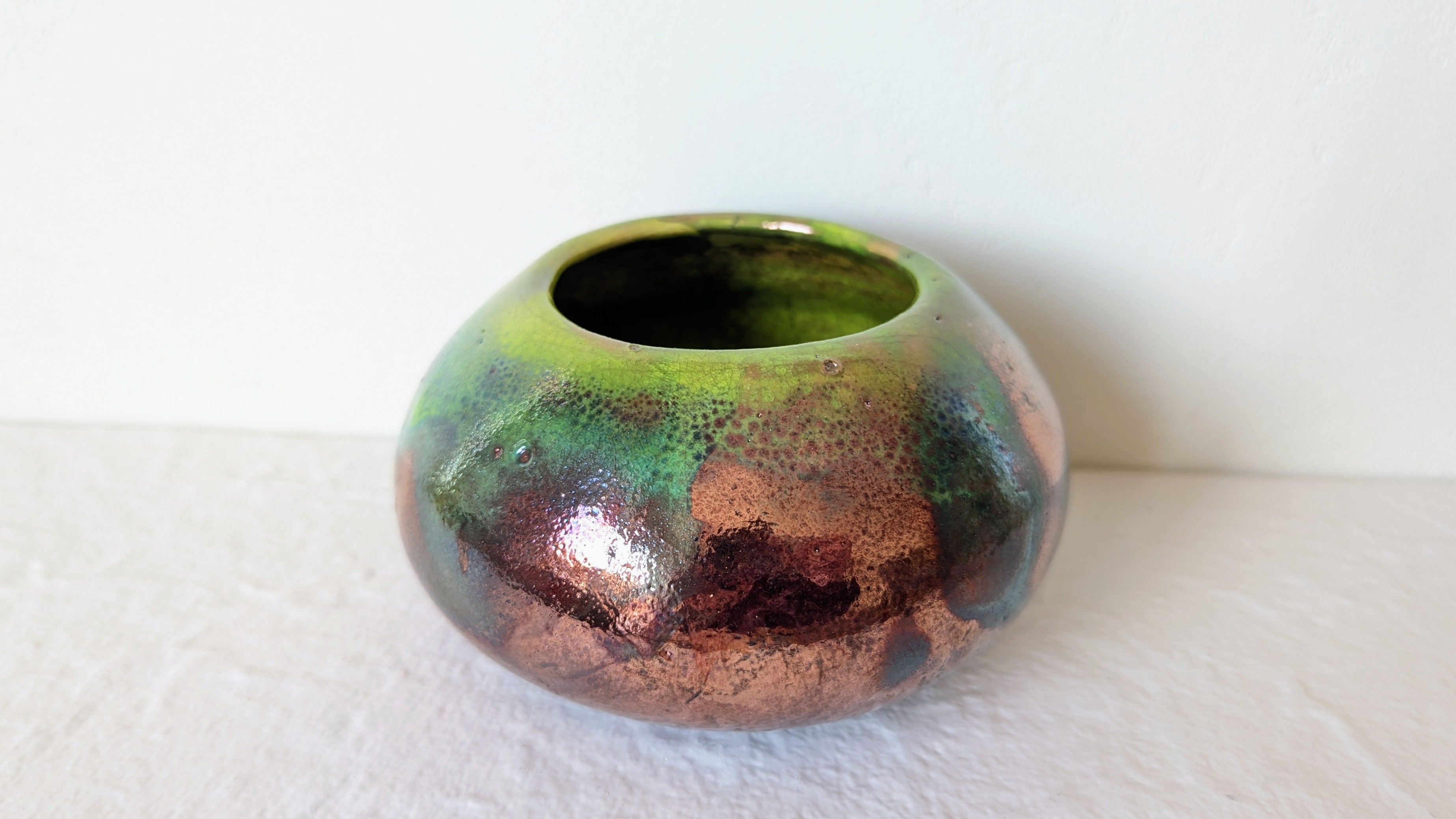Pot RAKU Citron Vert