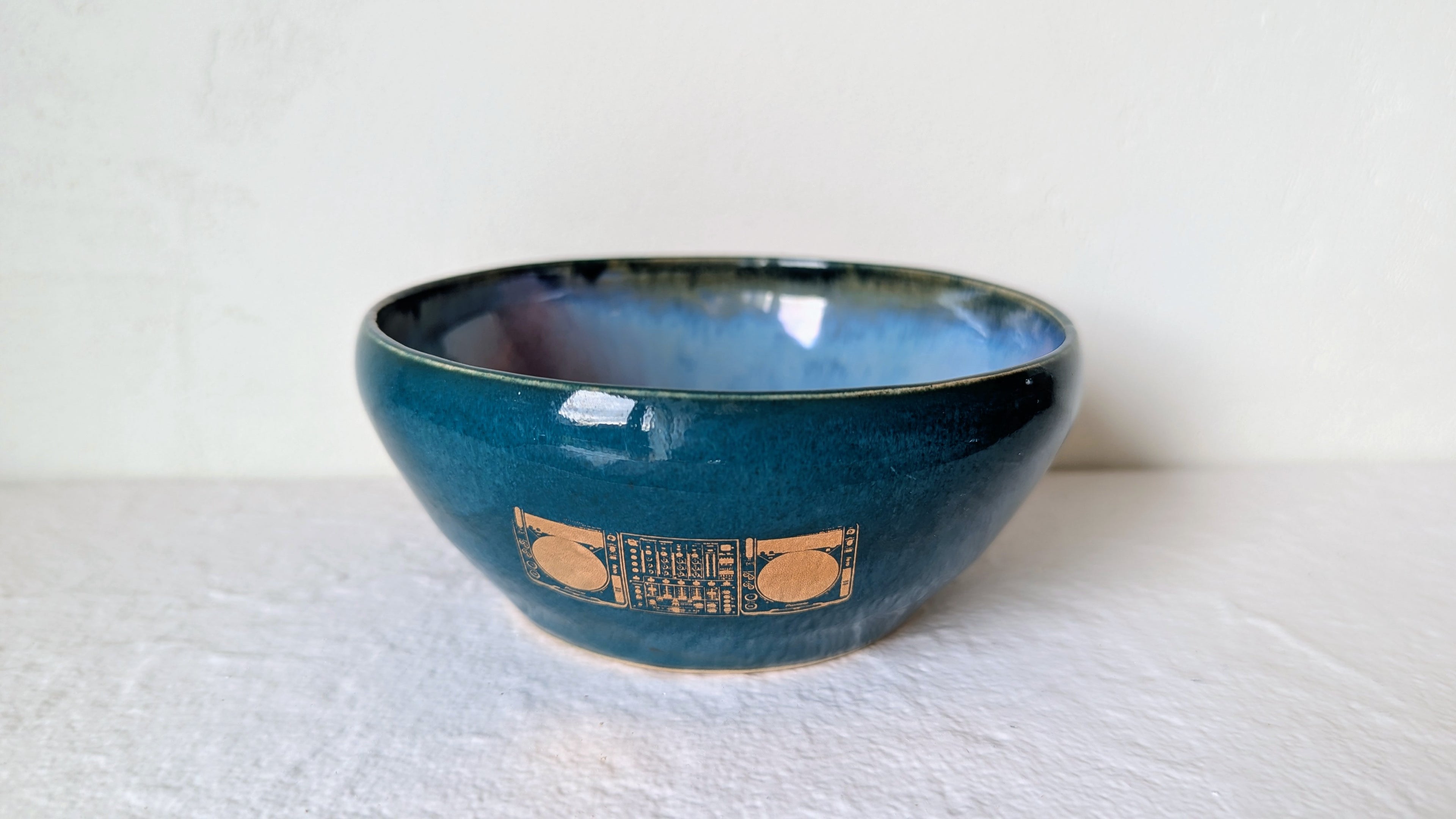 Bol DeeJay plaqué or véritable