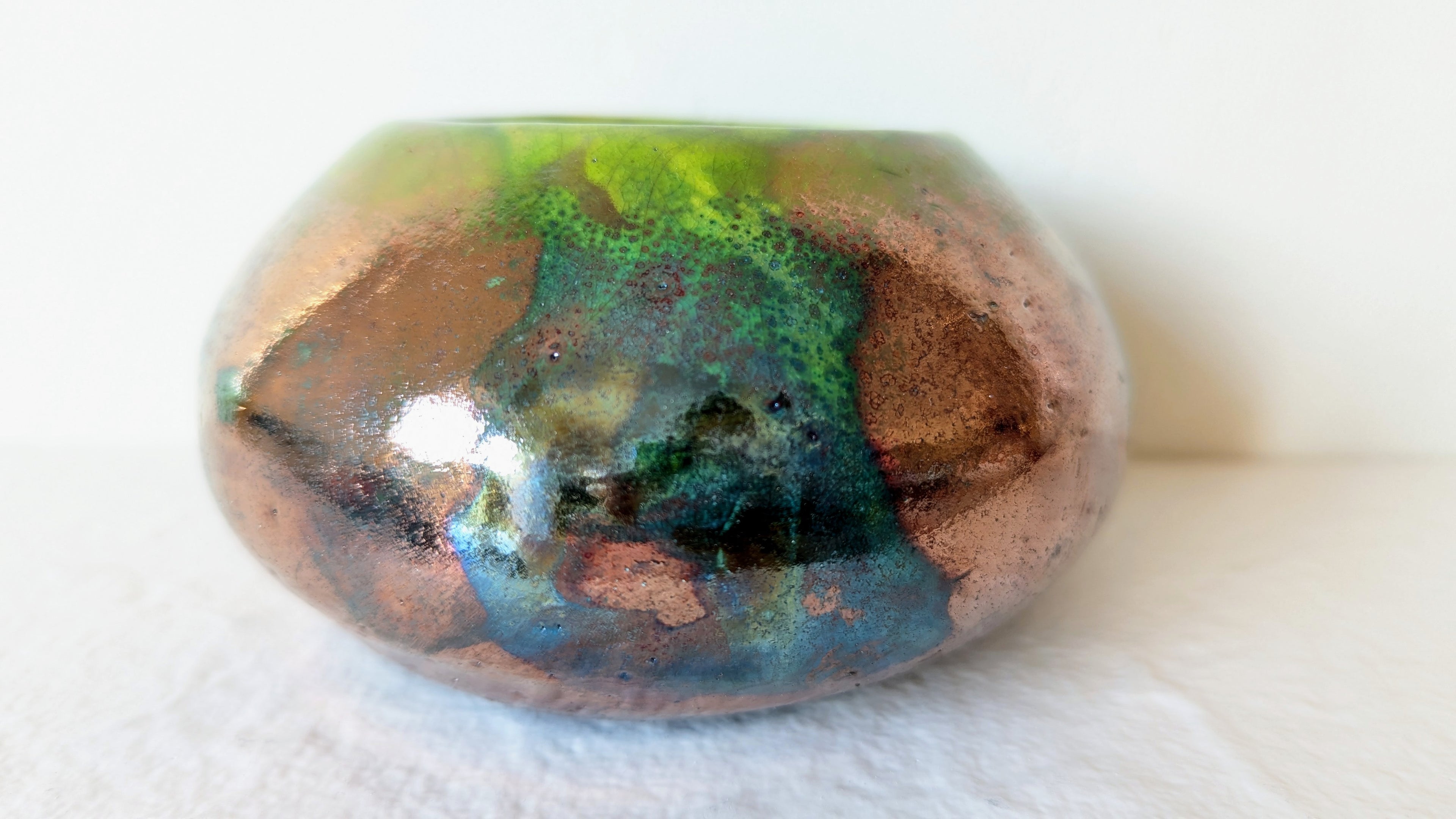 Pot RAKU Citron Vert