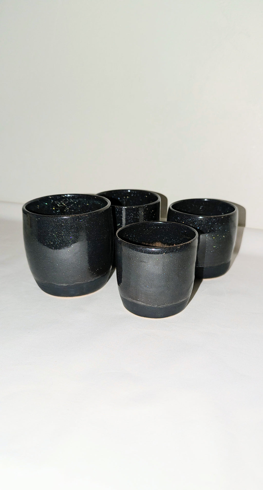 Set 4 tasses pailletées Ciel Nocturne