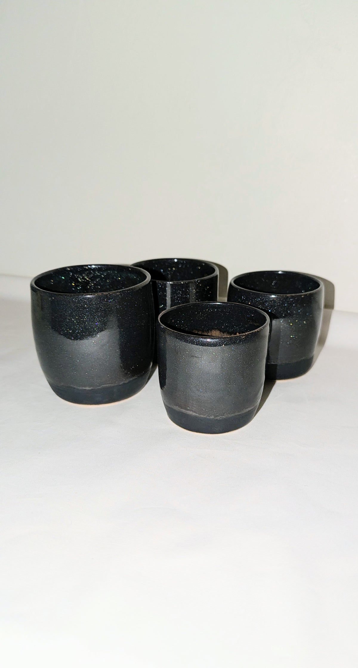Set 4 tasses pailletées Ciel Nocturne