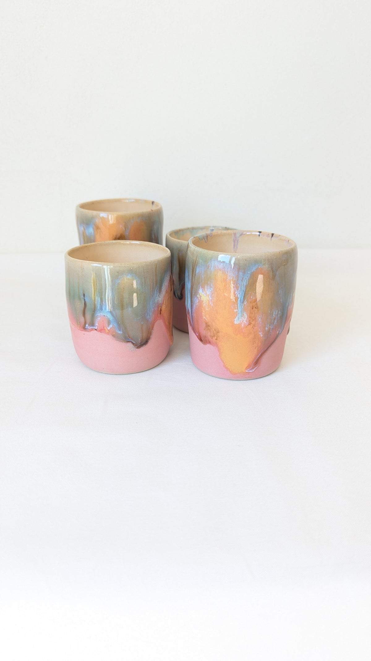 Set 4 tasses Bonne Humeur