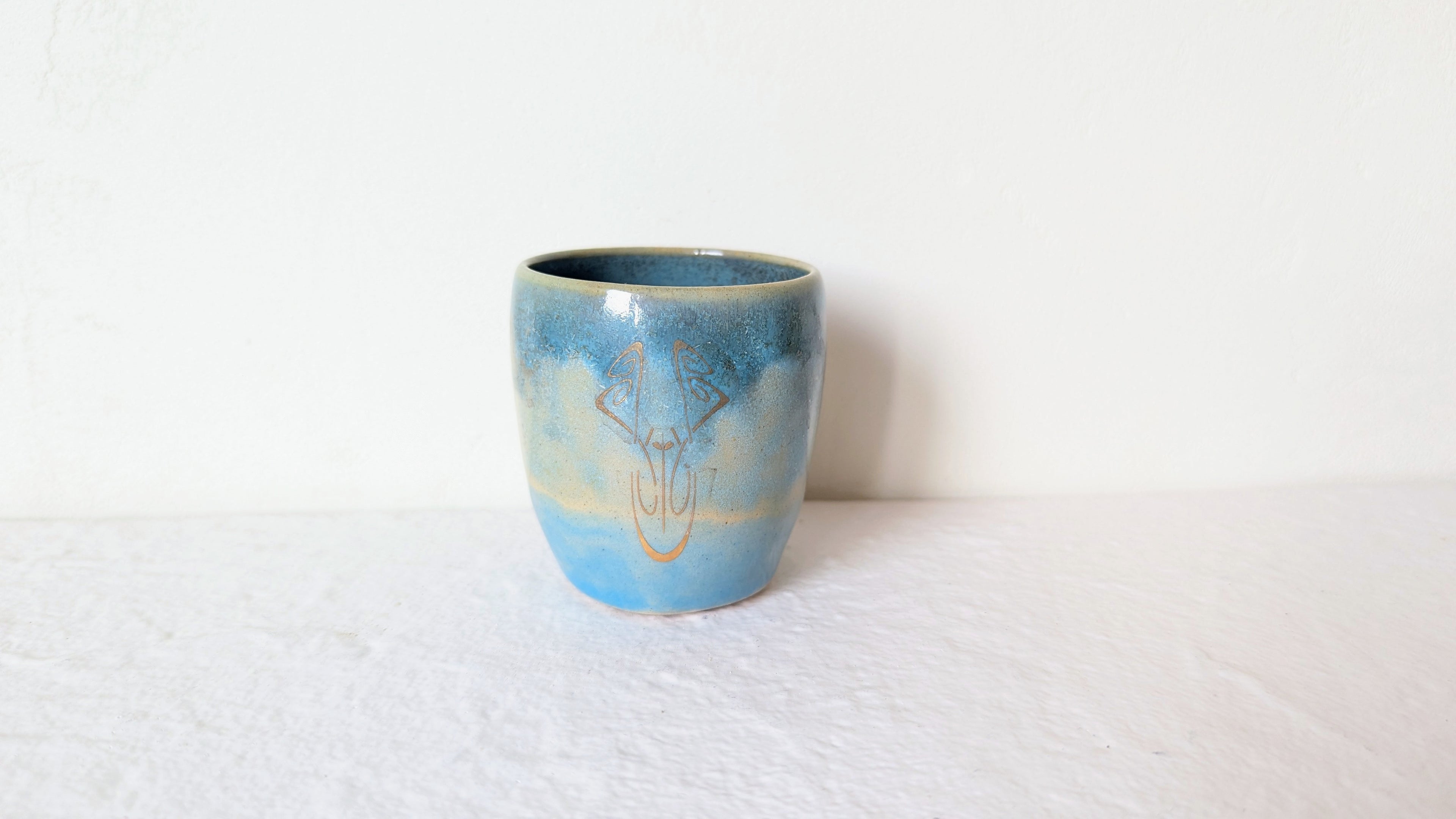 Tasse Espresso motif Or Art Nouveau