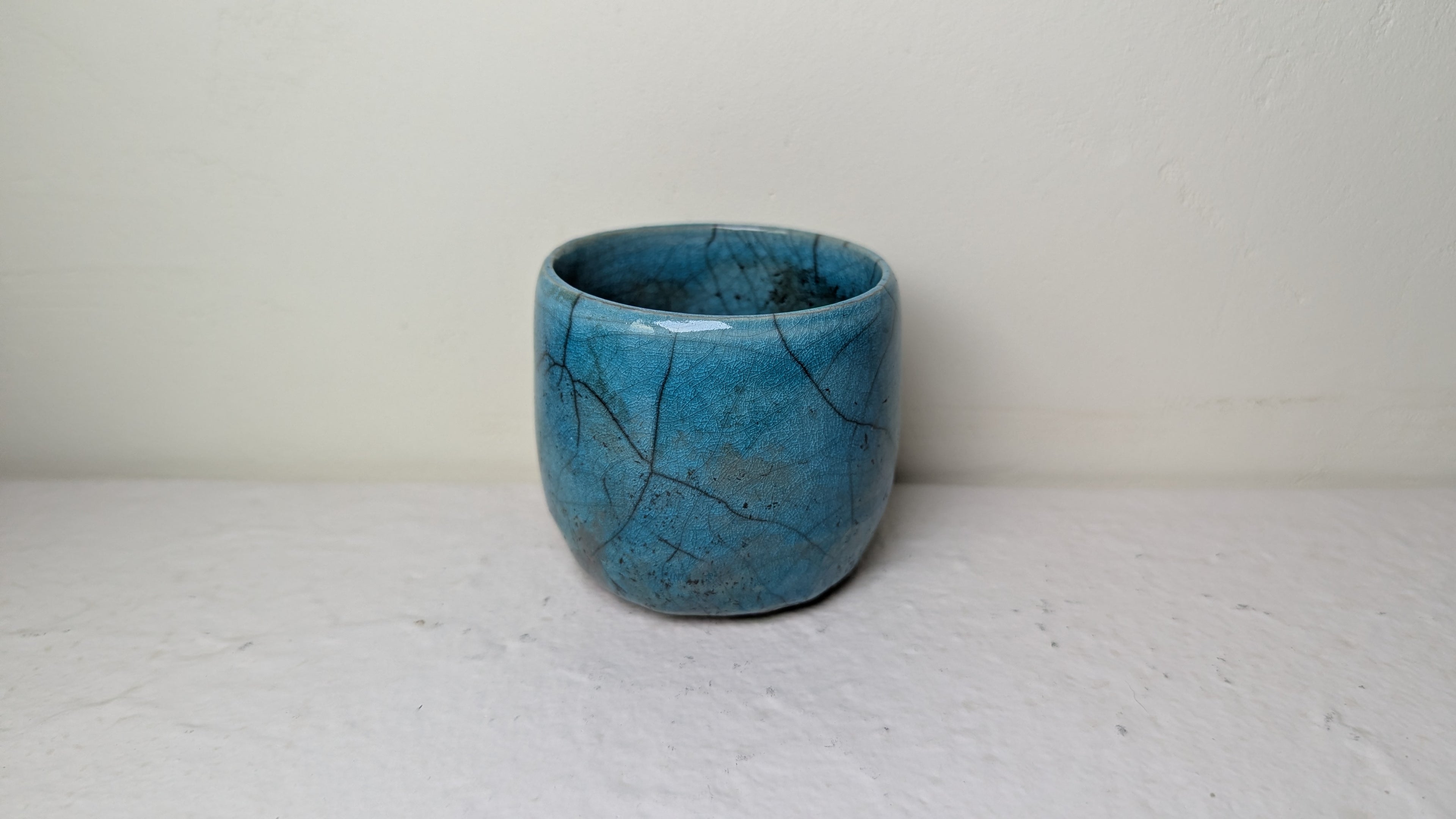 Tasse Raku cristaux