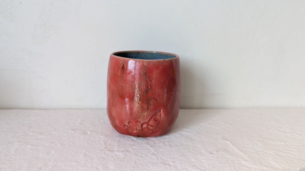 Grande tasse Éclair motif Or véritable