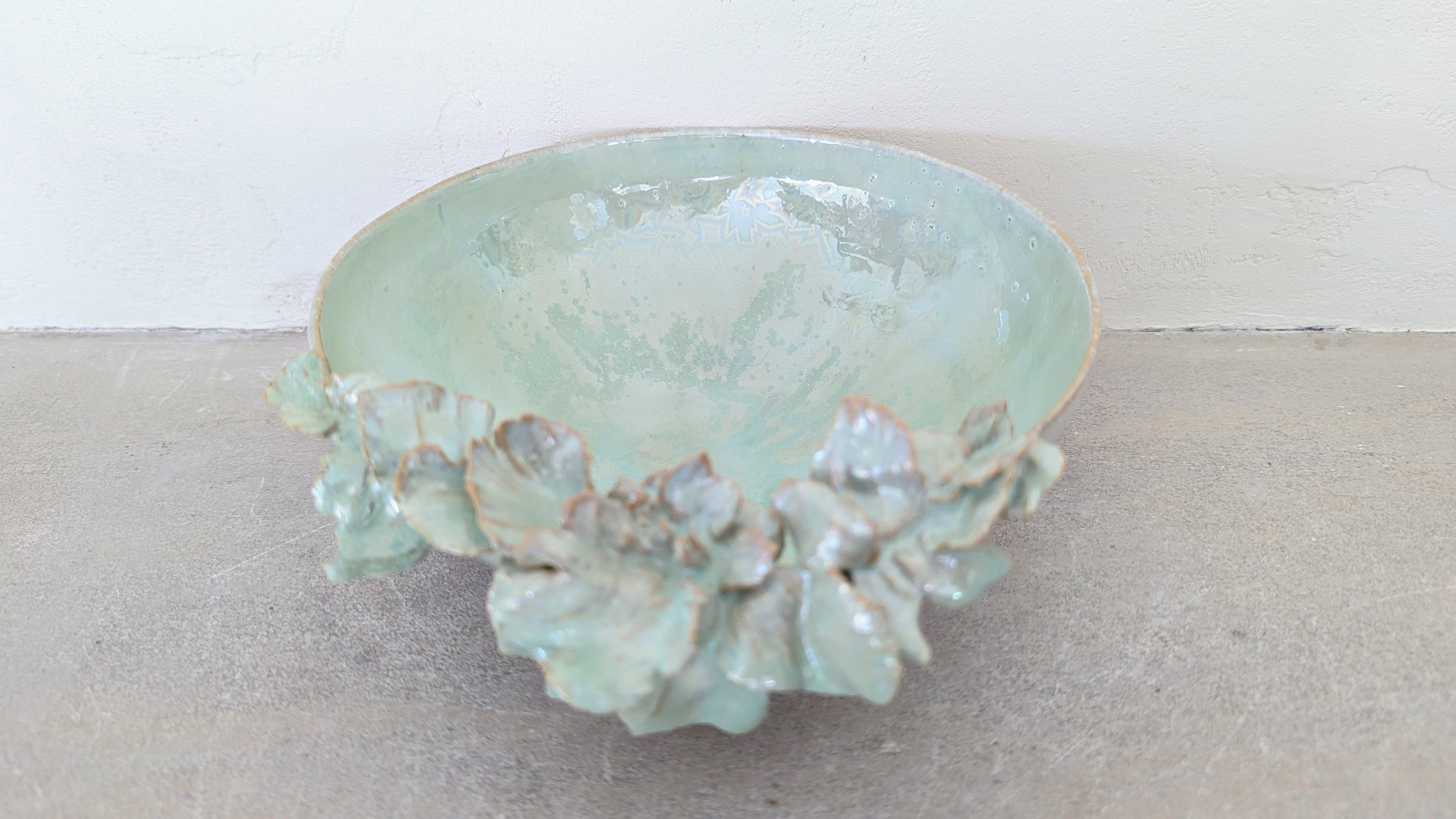 Coupelle Pétales cristaux irisés