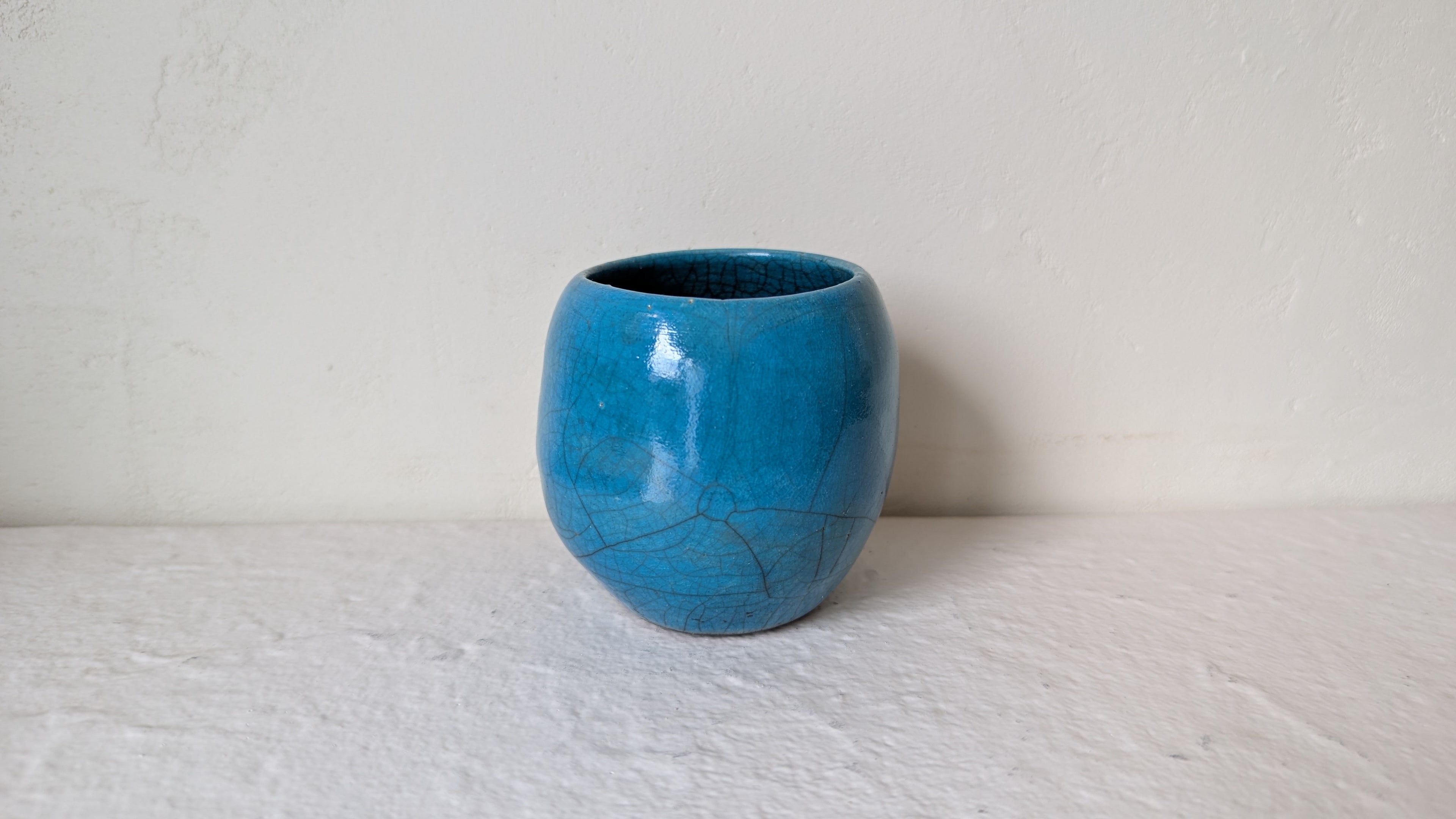 Petit pot Raku Topaze