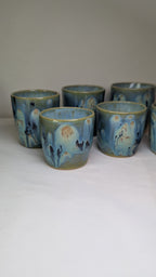 Ensemble 6 tasses à café ou thé Aurora