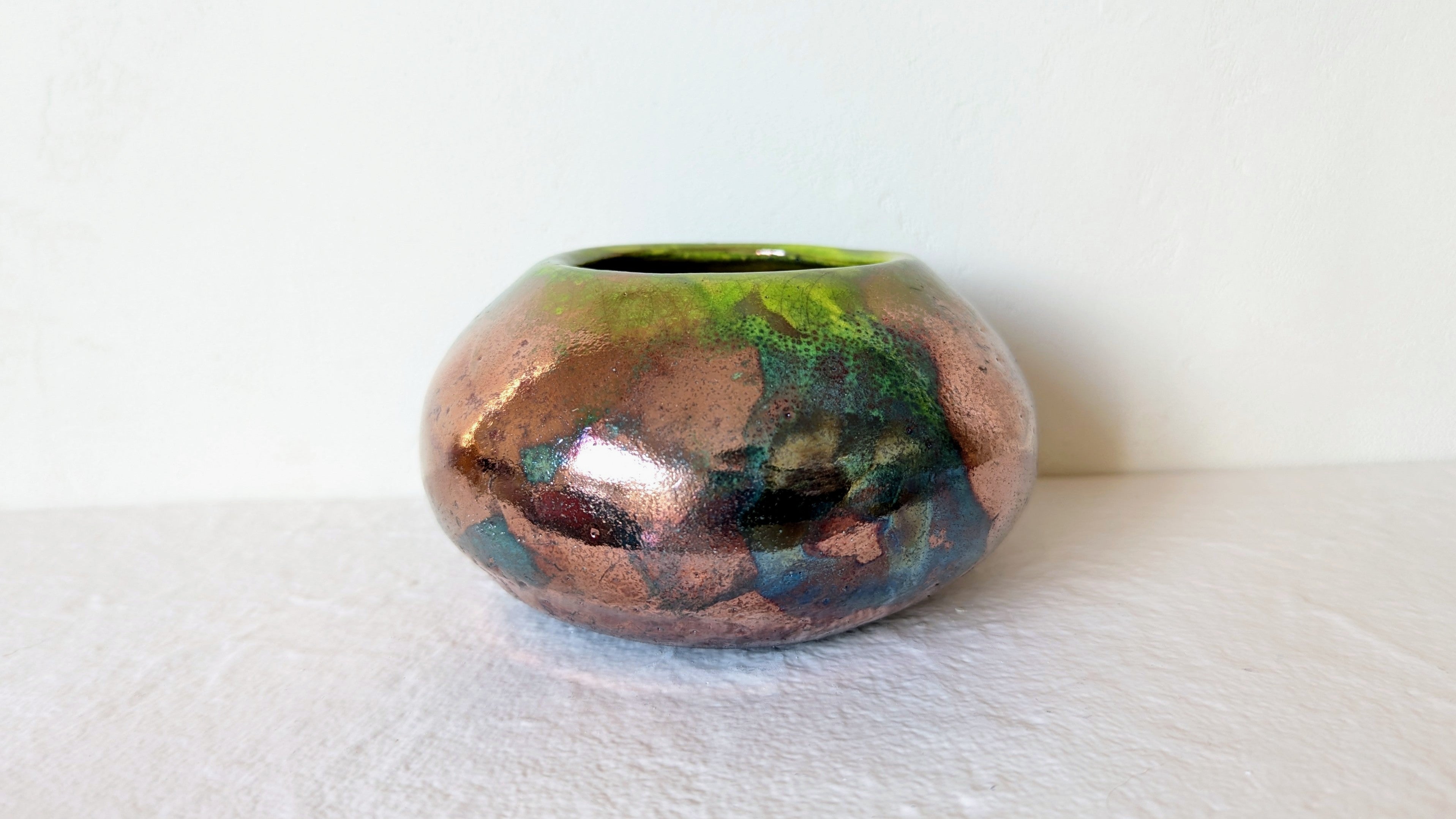 Pot RAKU Citron Vert