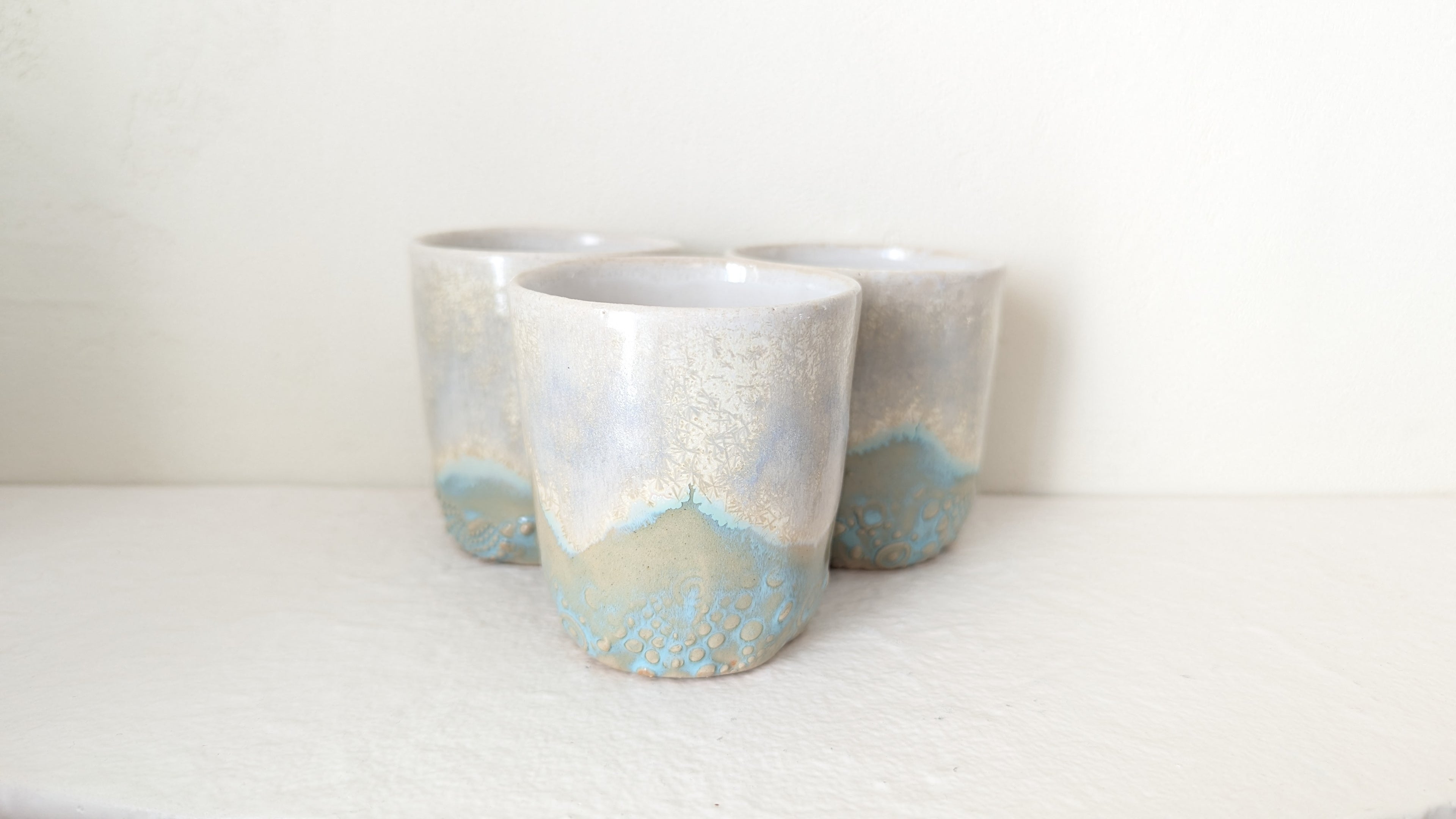 Set 3 tasses Crystaux de Glace