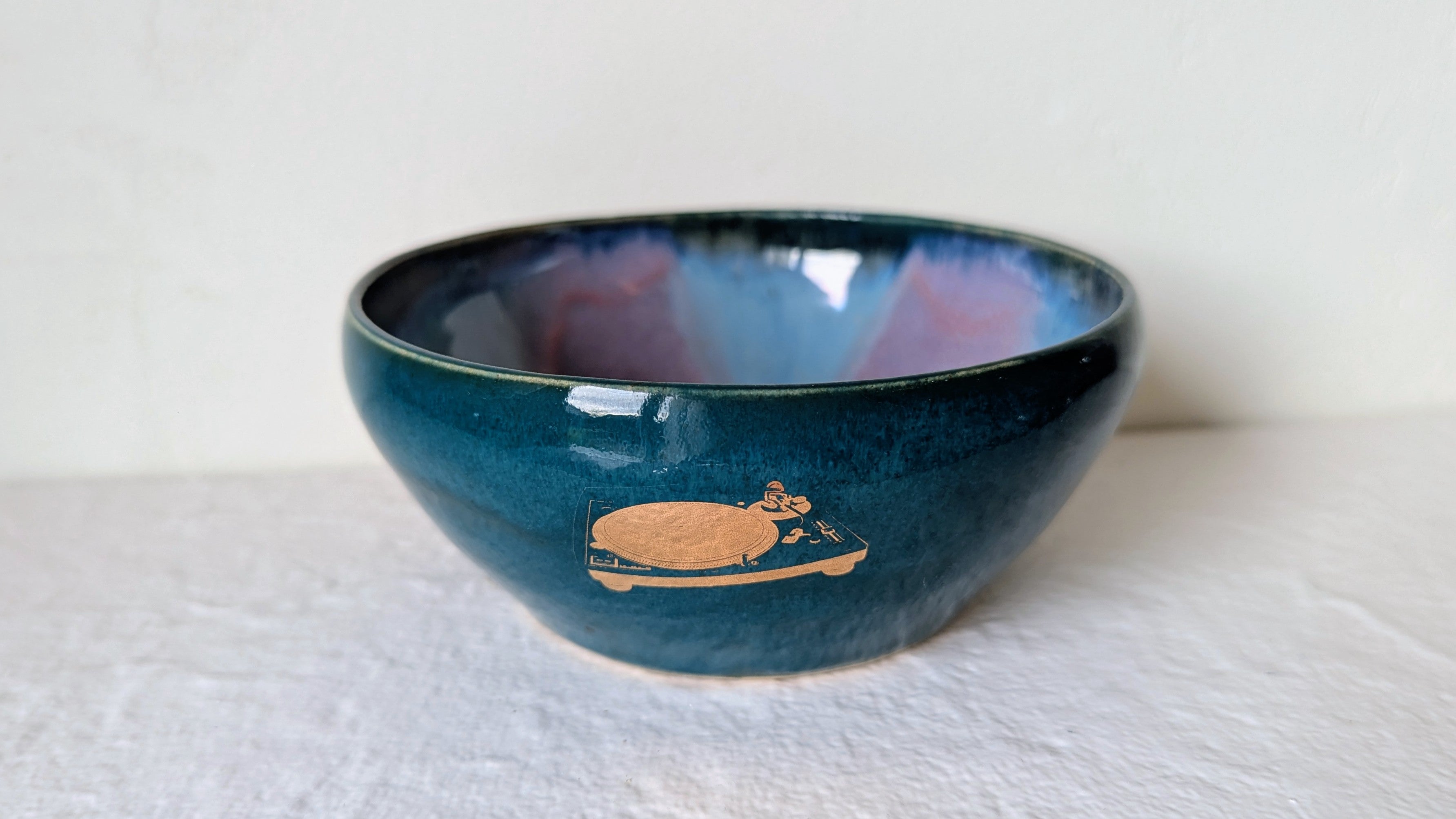 Bol DeeJay plaqué or véritable