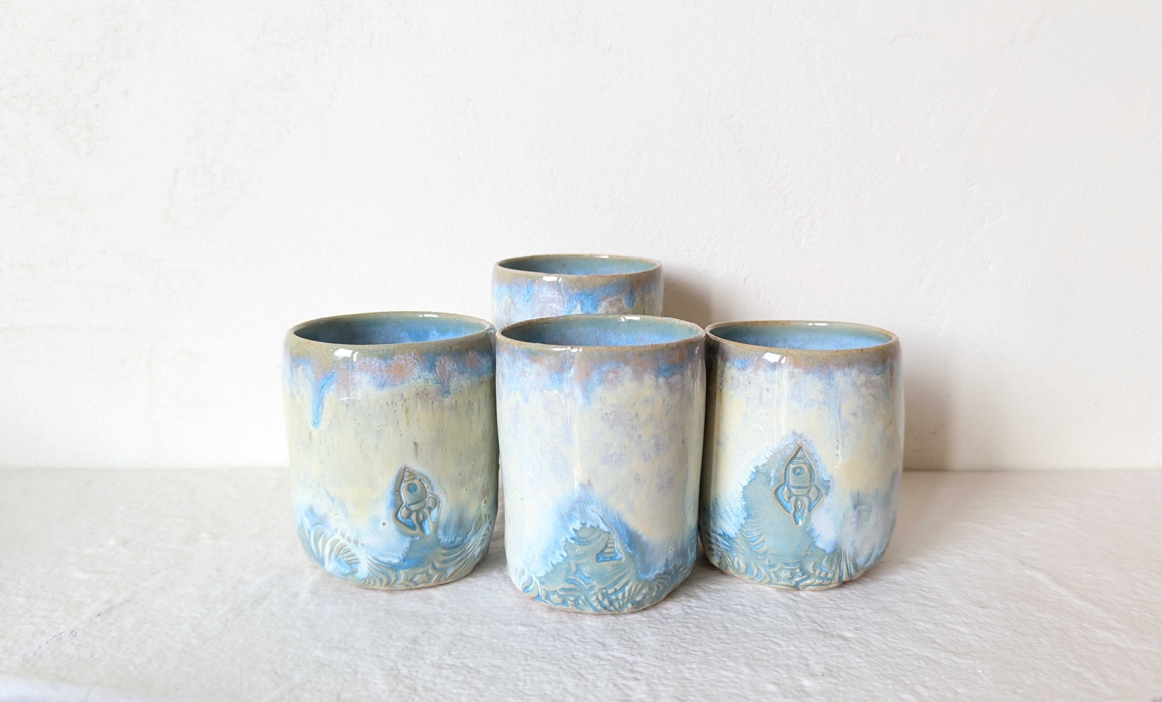 Set 4 tasses Space Aurora