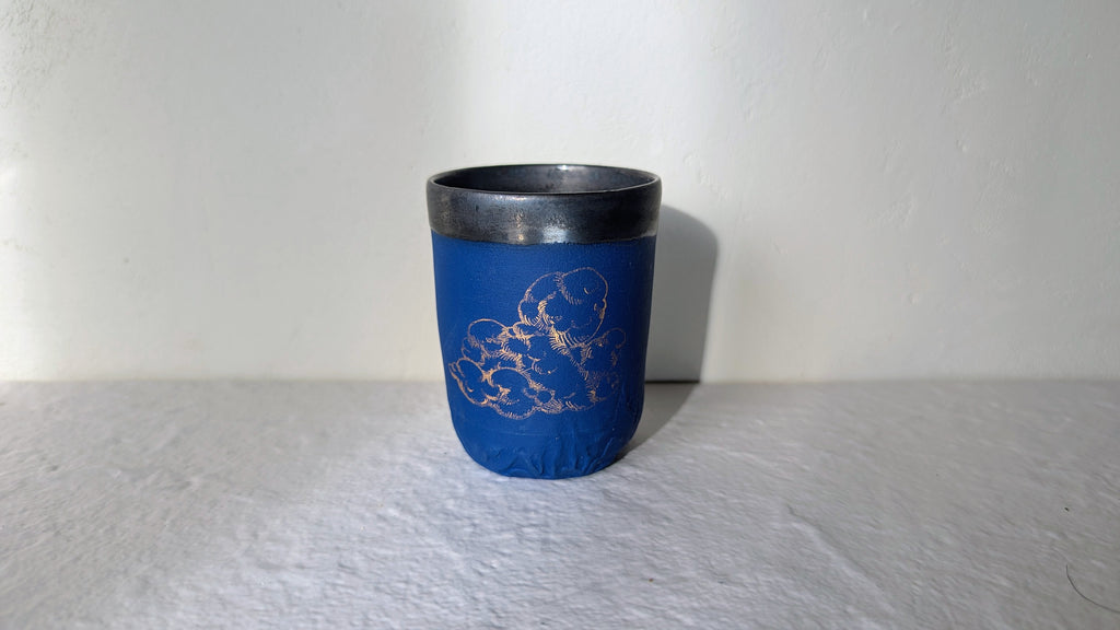 Tasse Espresso nuage plaqué or
