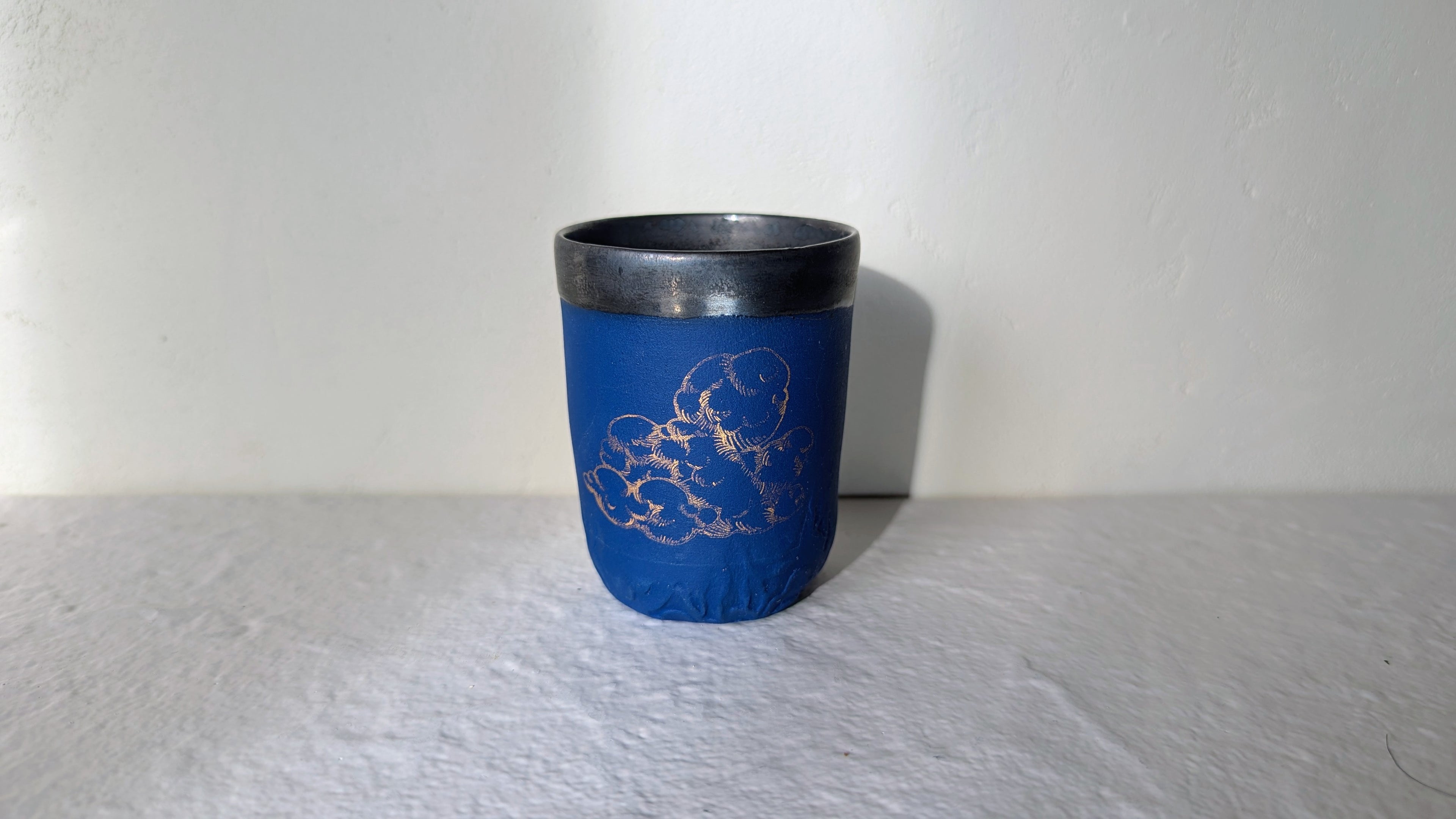 Tasse Espresso nuage plaqué or