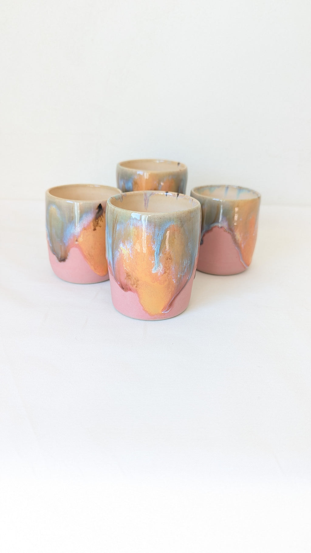 Set 4 tasses Bonne Humeur