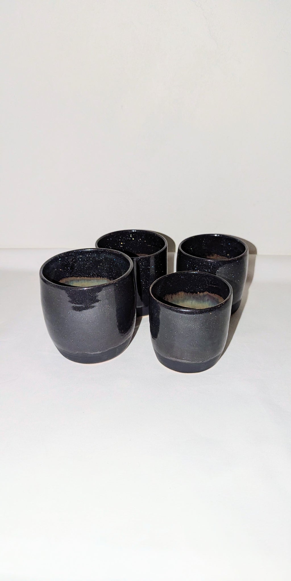 Set 4 tasses pailletées Ciel Nocturne