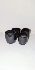 Set 4 tasses pailletées Ciel Nocturne
