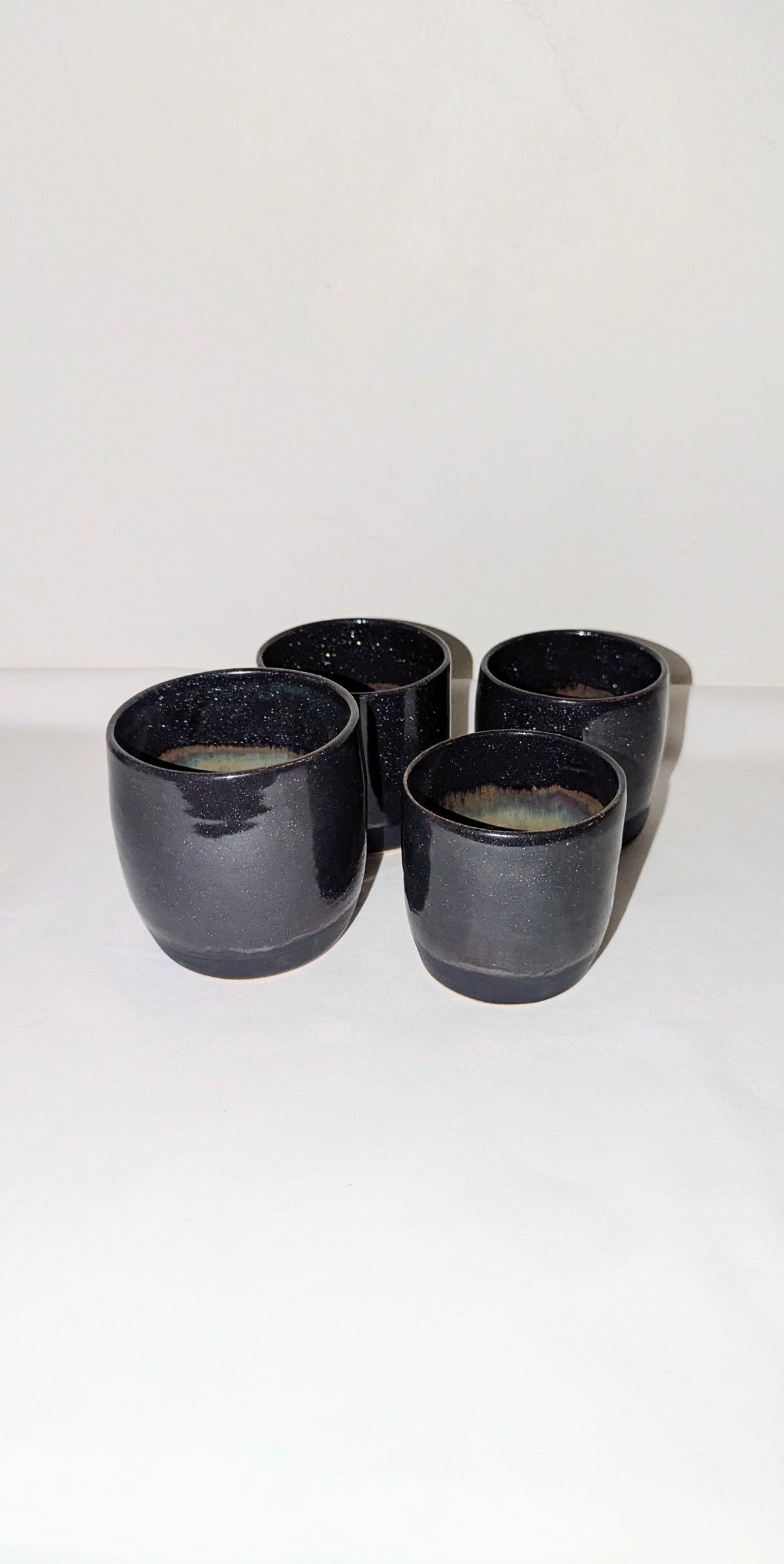 Set 4 tasses pailletées Ciel Nocturne